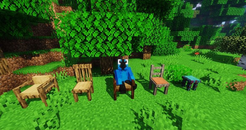 Chairs added to Minecraft by u/Kiko745 (Image via Reddit)