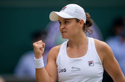 Ashleigh Barty at Wimbledon 2021