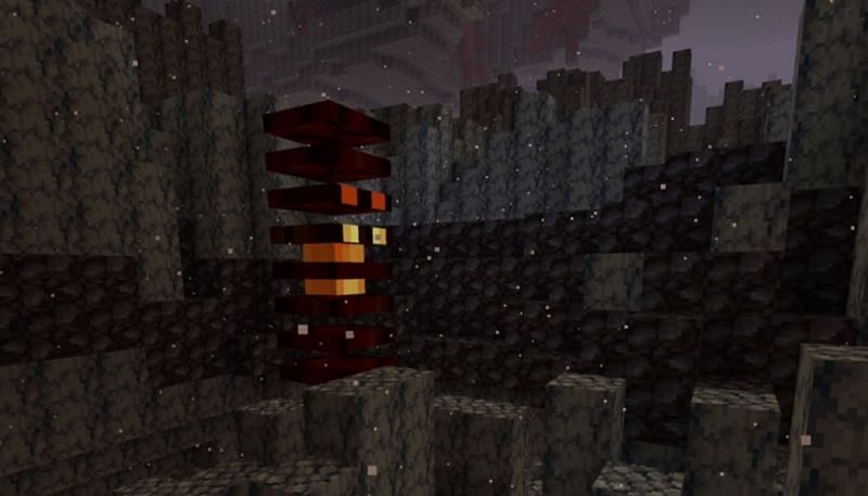 A magma cube in a basalt biome (Image via Minecraft)