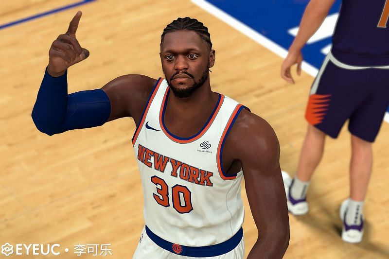 Julius Randle of the New York Knicks as seen in NBA 2K21 [Source: Shuajota]