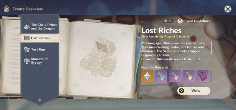 The Genshin Impact Lost Riches event is returning (Image via Genshin Impact)