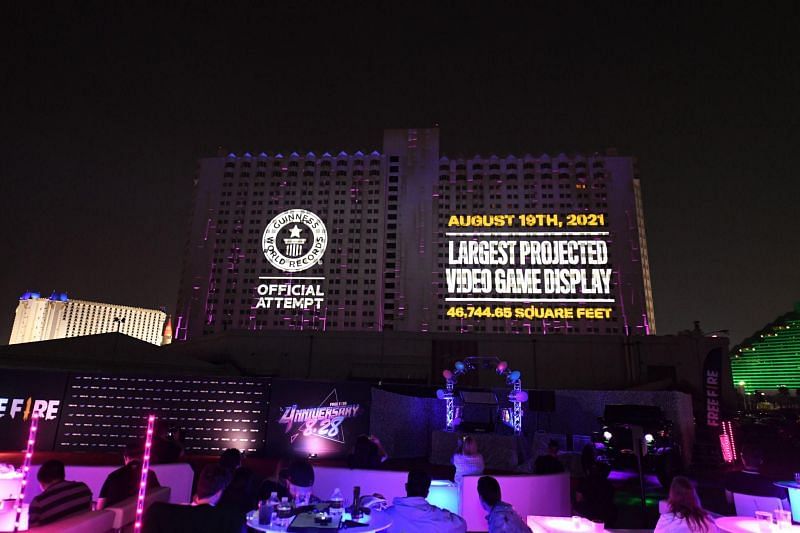 Projection on the historic Tropicana Las Vegas Resort