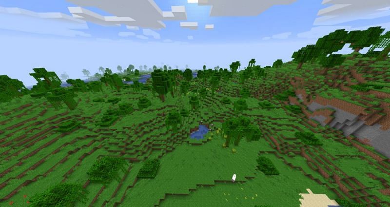 Jungle edge biomes aren&#039;t guaranteed, but they generate in very specific areas (Image via Mojang)