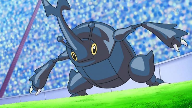 Heracross in the anime (Image via The Pokemon Company)