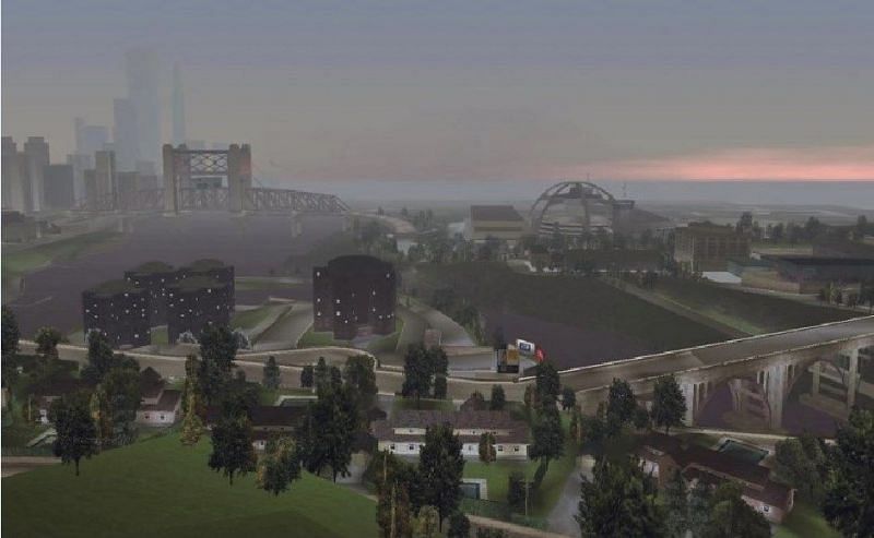 Shoreside Vale is the final stopping point in GTA 3 (Image via Rockstar Games)