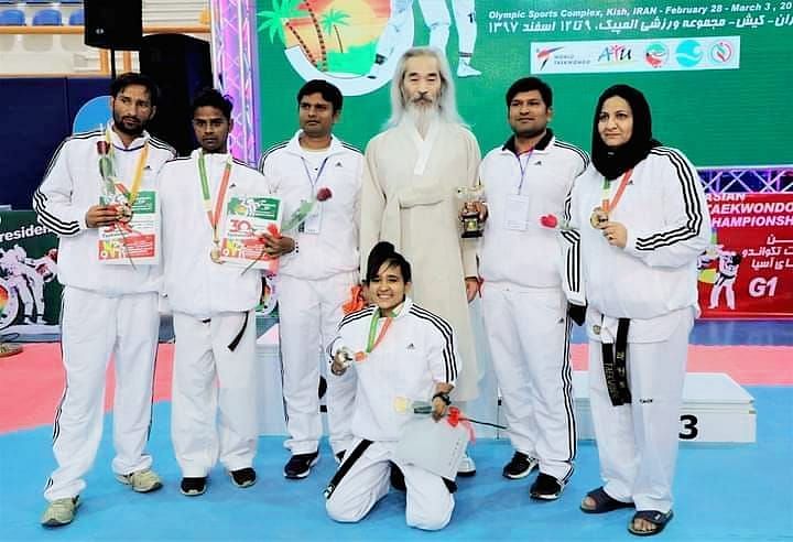 Aruna Tanwar at an interntaional meet in 2018. (Credits: Aruna Tanwar Twitter)