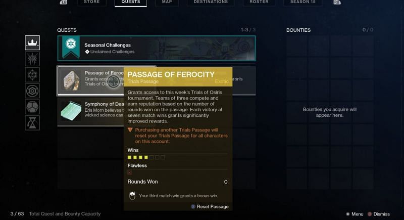 Passage ticket for Trials of Osiris (Image via Bungie)