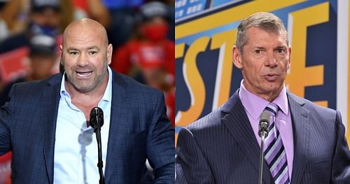 Dana White (left), Vince McMahon (right)