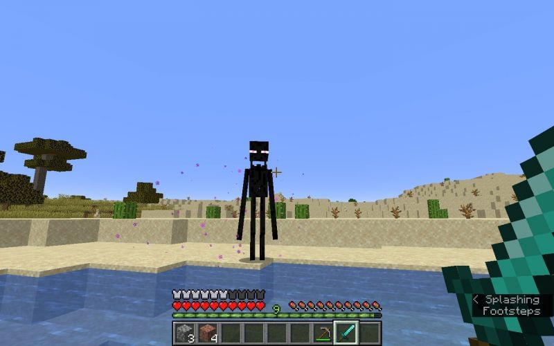 Enderman And Steve Fighting