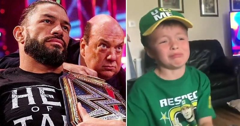 A John Cena fan couldn&#039;t control his tears after the WWE veteran lost to Roman Reigns at SummerSlam