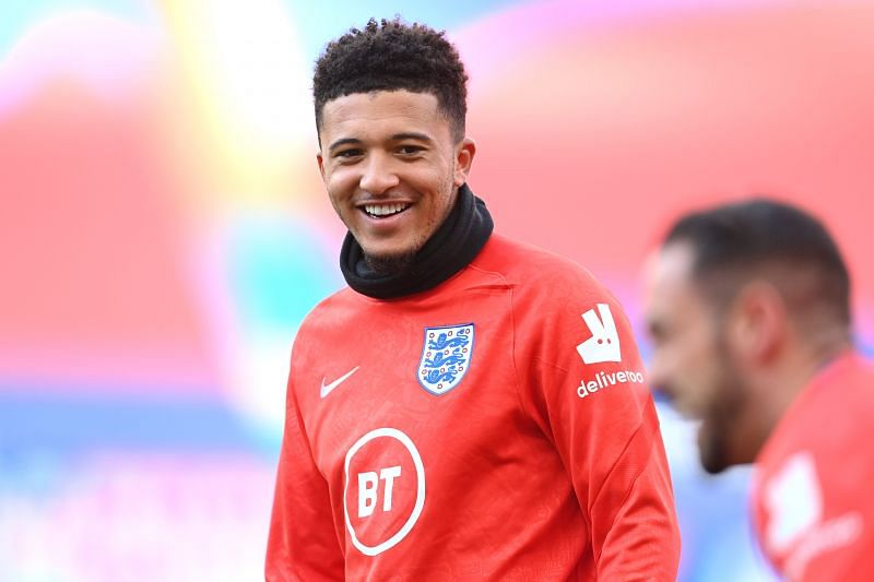 Jadon Sancho completed a move from Borussia Dortmund to Manchester United in July 2021