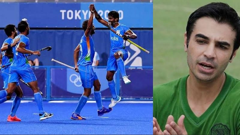 Salman Butt (R) praised the Indian men&#039;s hockey team after their bronze medal win in the Tokyo Olympics