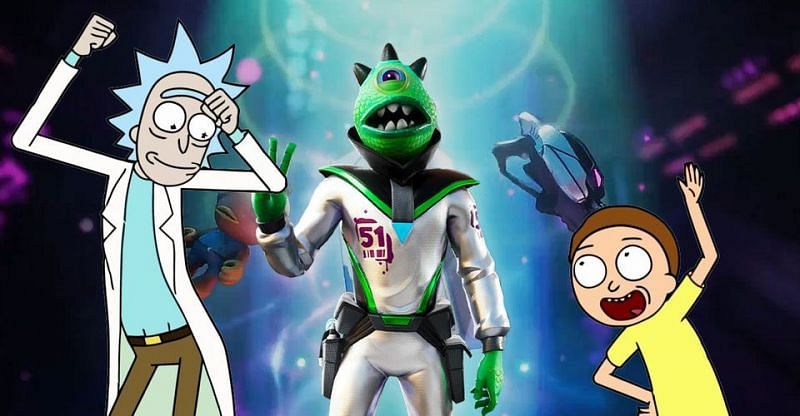 Rick and Morty collaboration in Fortnite (Image via Epic Games)