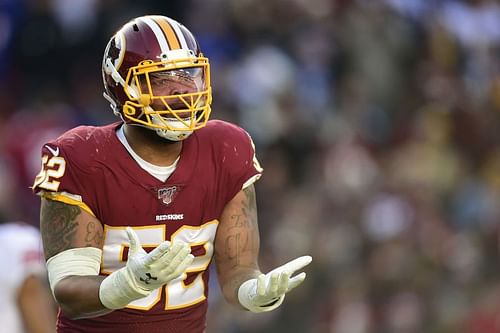 Ryan Anderson with Washington Redskins v New York Giants, his current team