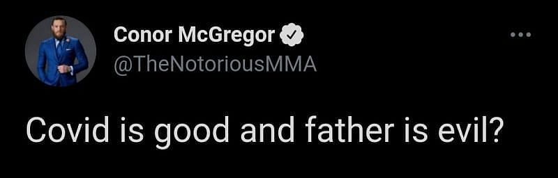 Conor McGregor seemed to fire a shot at Khabib Nurmagomedov&#039;s late father Abdulmanap, who passed away due to complications arising from COVID-19