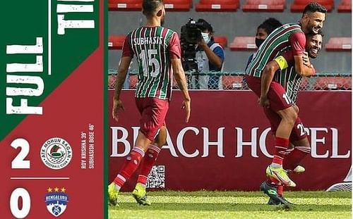 ATKMB beat BFC 2-0 in their opening AFC Cup encounter (Image Courtesy: ATKMB Official Instagram handle)