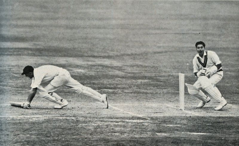 Tom Graveney is stumped by Farokh Engineer in the 1967 Lord's Test (Photo: Historic Cricket Pictures' Twitter)