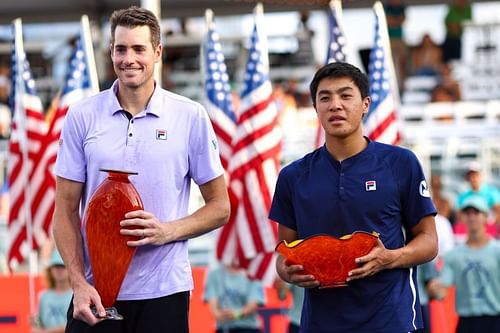 John Isner, after beating Brandon Nakashima at the Atlanta Open