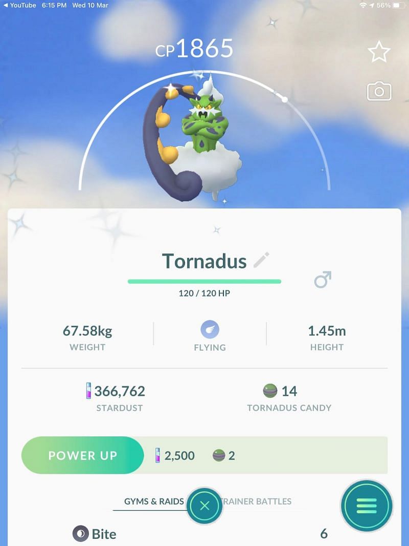 Tornadus in Pokemon Go