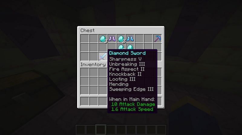 The perfect diamond sword (Image via Minecraft)
