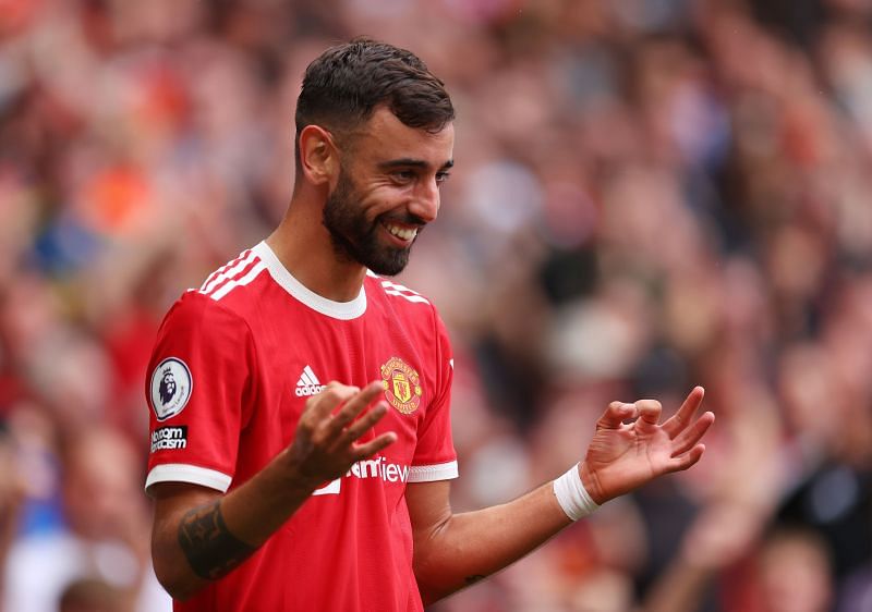 Manchester United&#039;s Bruno Fernandes. (Photo by Catherine Ivill/Getty Images,)