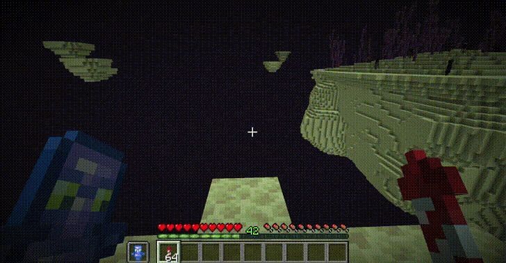 Elytra giving out in the void (Image via Curse Forge)