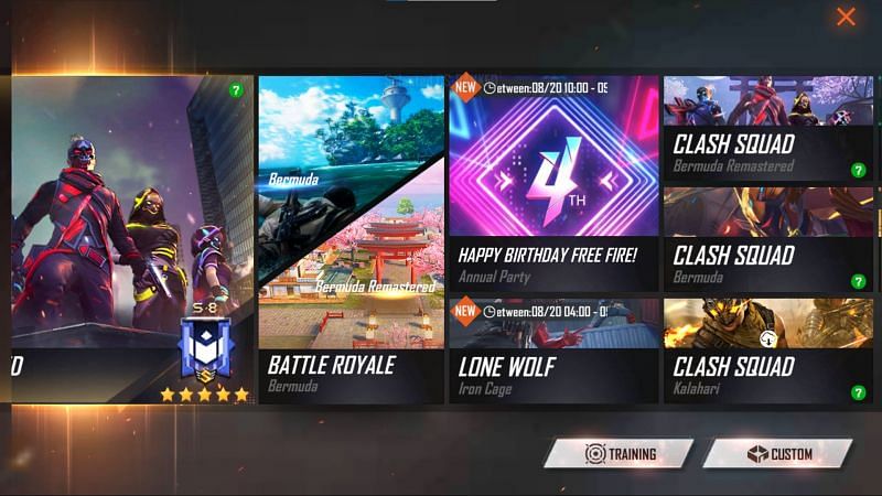 Select Happy Birthday Free Fire - Annual Party (Image via Free Fire)