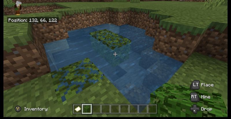 Players will never see water ponds like this in the badlands (Image via Minecraft)
