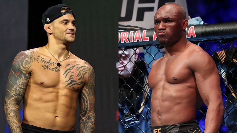 Dustin Poirier (left), Kamaru Usman (right)