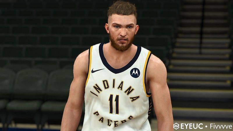 Domantas Sabonis with the Indiana Pacers as seen in NBA 2K20 [Source: 2kspecialist]
