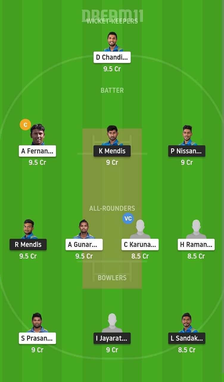 SLGR vs SLRE Dream11 Fantasy Suggestion #2 - 