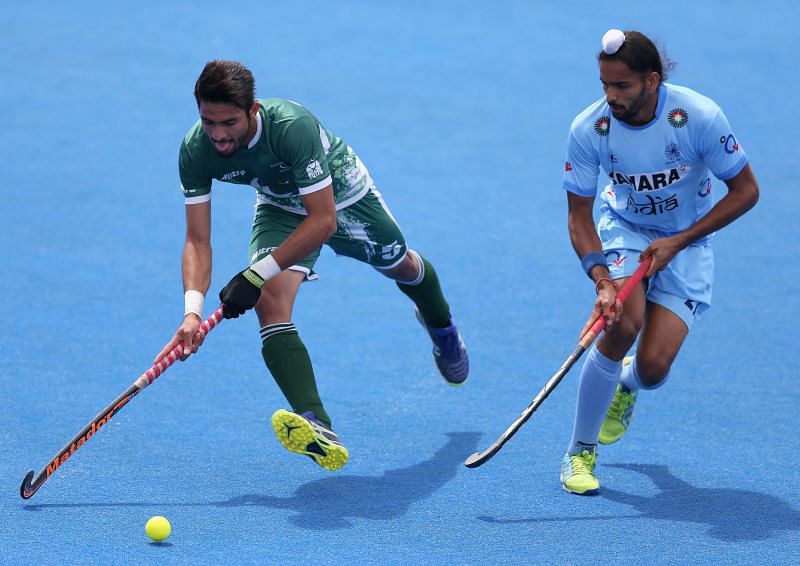 India vs Pakistan Hockey World League match in 2017