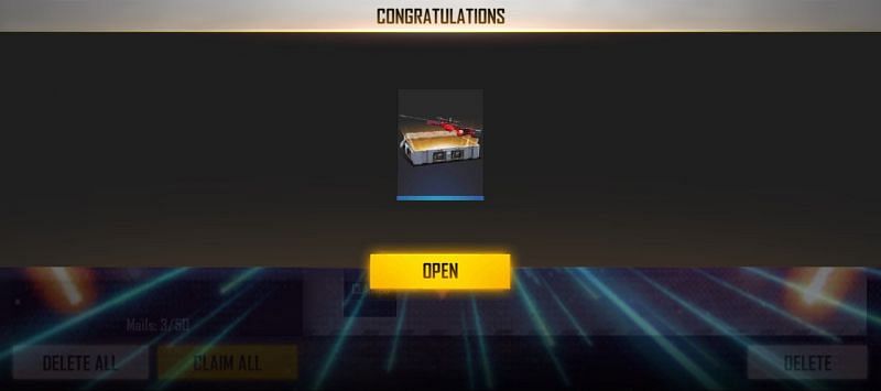 Swallowtail Weapon Loot Crate is the reward (Image via Free Fire)