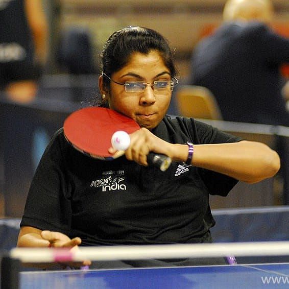 India&#039;s para athlete table tennis player Bhavina Patel. (PC: SAI)