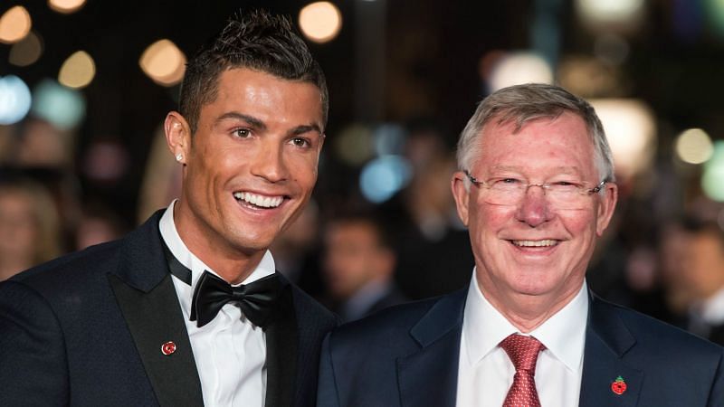 Cristiano Ronaldo pictured here with Sir Alex Ferguson at an award deremony