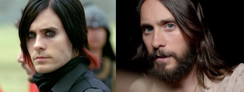 Jared Leto in 2006 and 2018. (Image via Thirty Seconds to Mars)