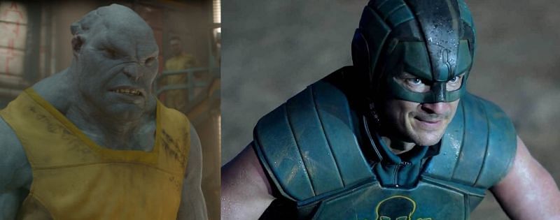 Nathan Fillion&#039;s character in &quot;Guardians of the Galaxy,&quot; and &quot;The Suicide Squad.&quot; (Image via: Marvel Studios, and Warner Bros./ DC)