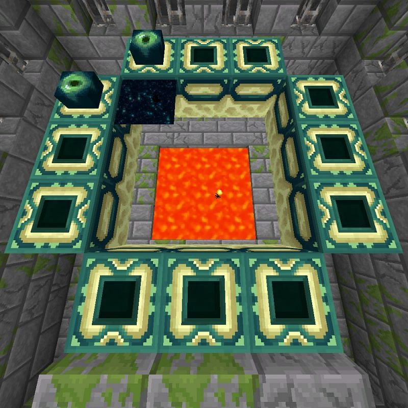 Glitched portal (Image via Minecraft)