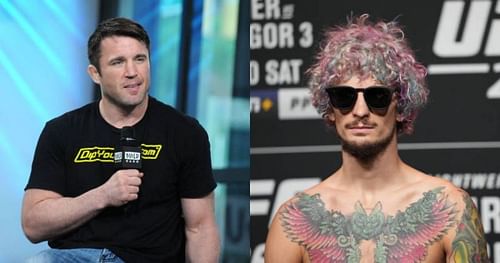 Chael Sonnen (left); Sean O'Malley (right).