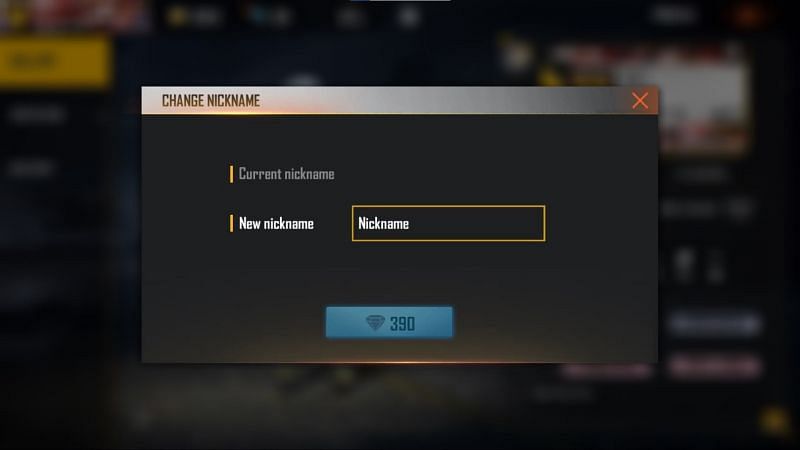 After entering the IGN, click the blue button with the diamond symbol (Image via Free Fire)