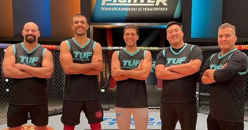 Brian Ortega with his TUF 29 team [Image courtesy: @briantcity on Instagram]