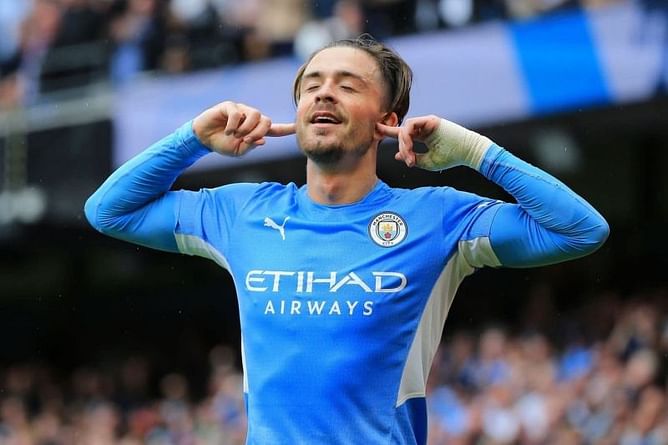 Manchester City's Jack Grealish eases early pressure with debut goal against Norwich
