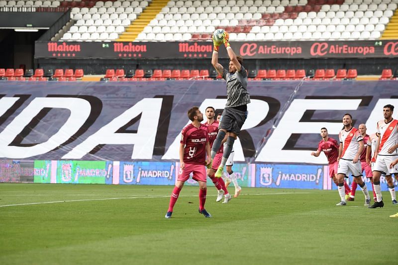 Dimitrievski was unbeatable in goal for Vallecano