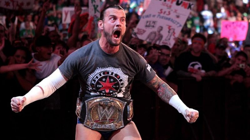 CM Punk as WWE Champion in 