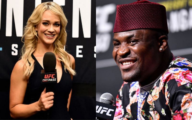 Laura Sanko (left); Francis Ngannou (right)