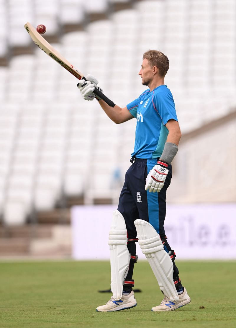 Joe Root in England&#039;s nets session ahead of the first Test