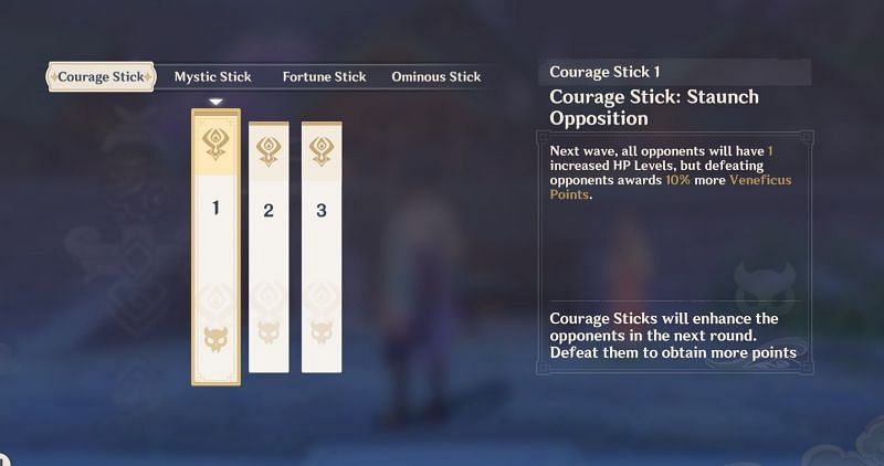 Courage Sticks in Genshin Impact (Image via Genshin Impact)