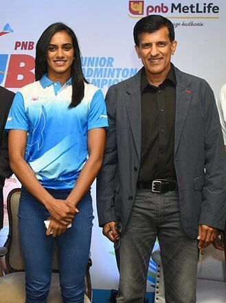 PV Sindhu with Vimal Kumar