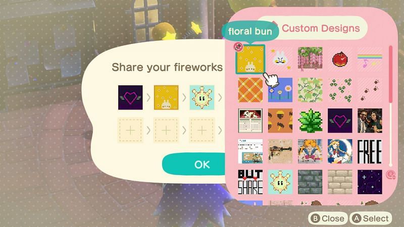 Players can speak to Isabelle to create custom fireworks designs (Image via Nintendo)