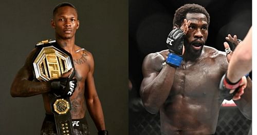 Israel Adesanya (left), Jared Cannonier (right) [Credits: @stylebender on Instagram, @SInow on Twitter]